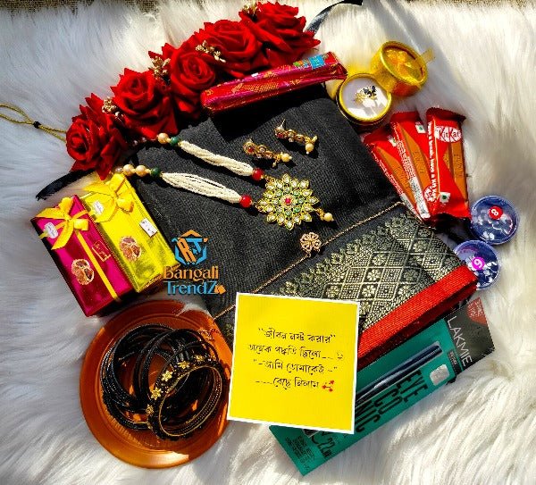 Rajkonna Black Silk Saree Combo