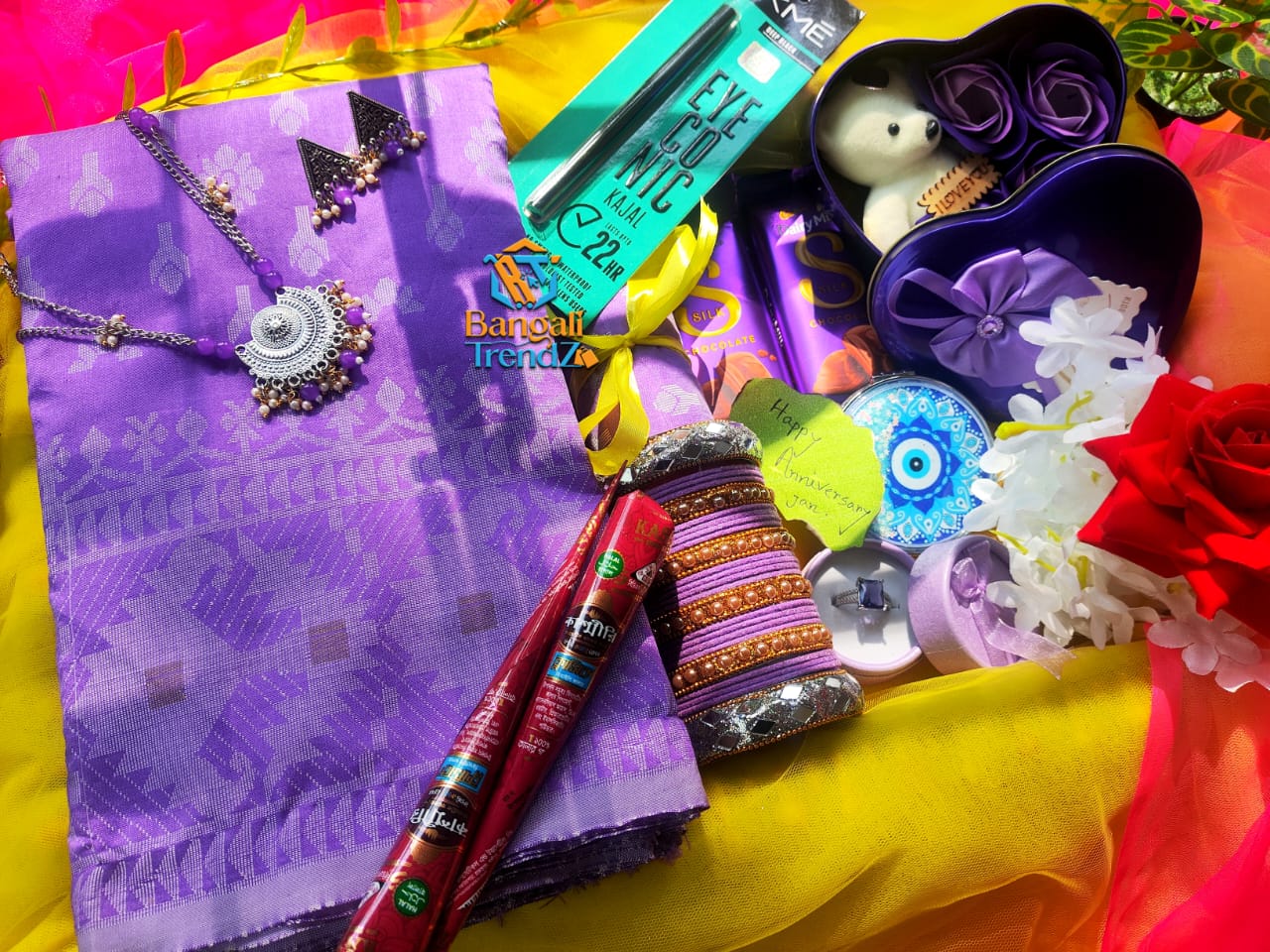 Jamdani Purple Queen Combo Package