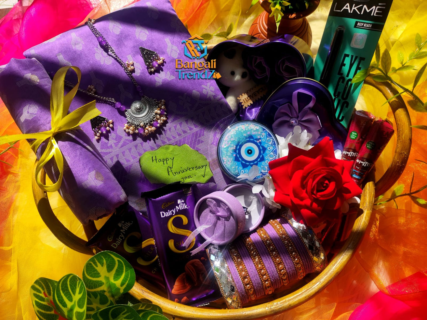 Jamdani Purple Queen Combo Package