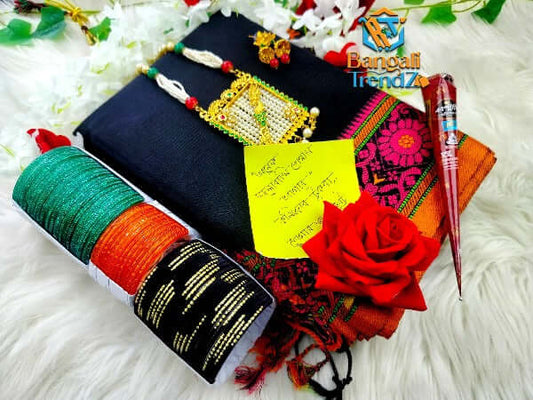 Pure Maslais Cotton Black Saree